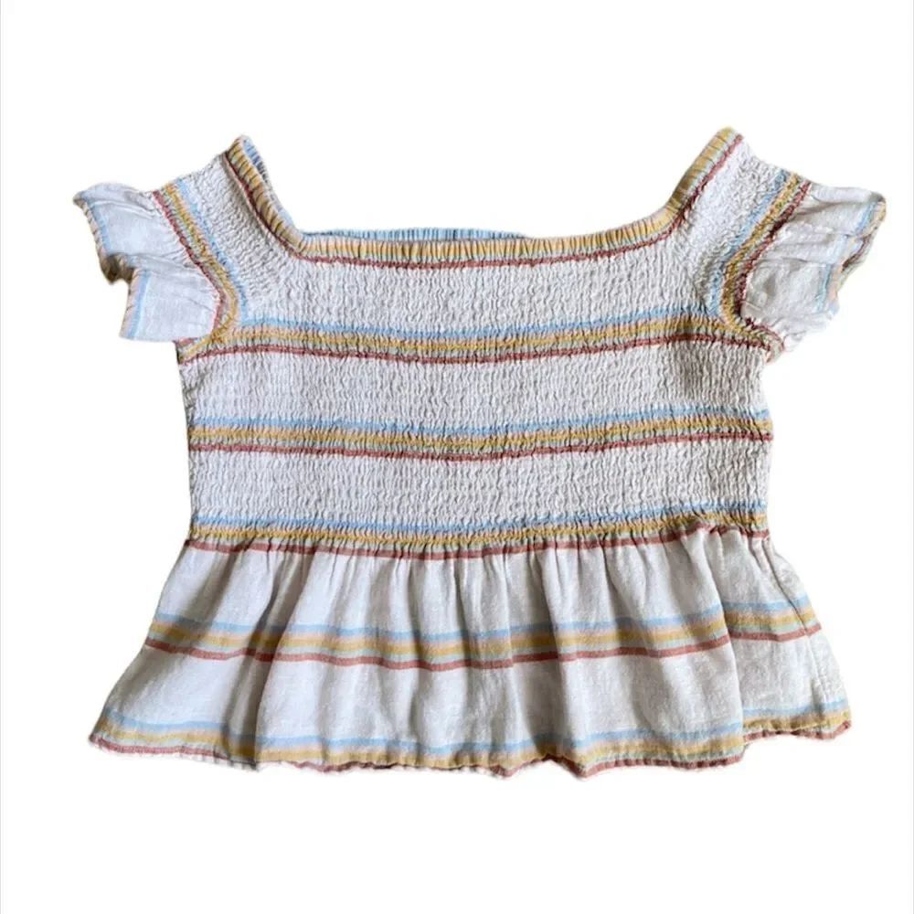 ✨ AE Smocked Off-The-Shoulder Top in Blush✨